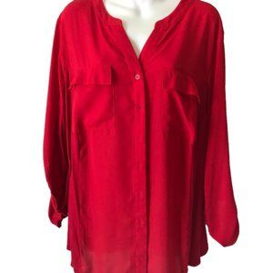 INC Dress Button Down Blouse